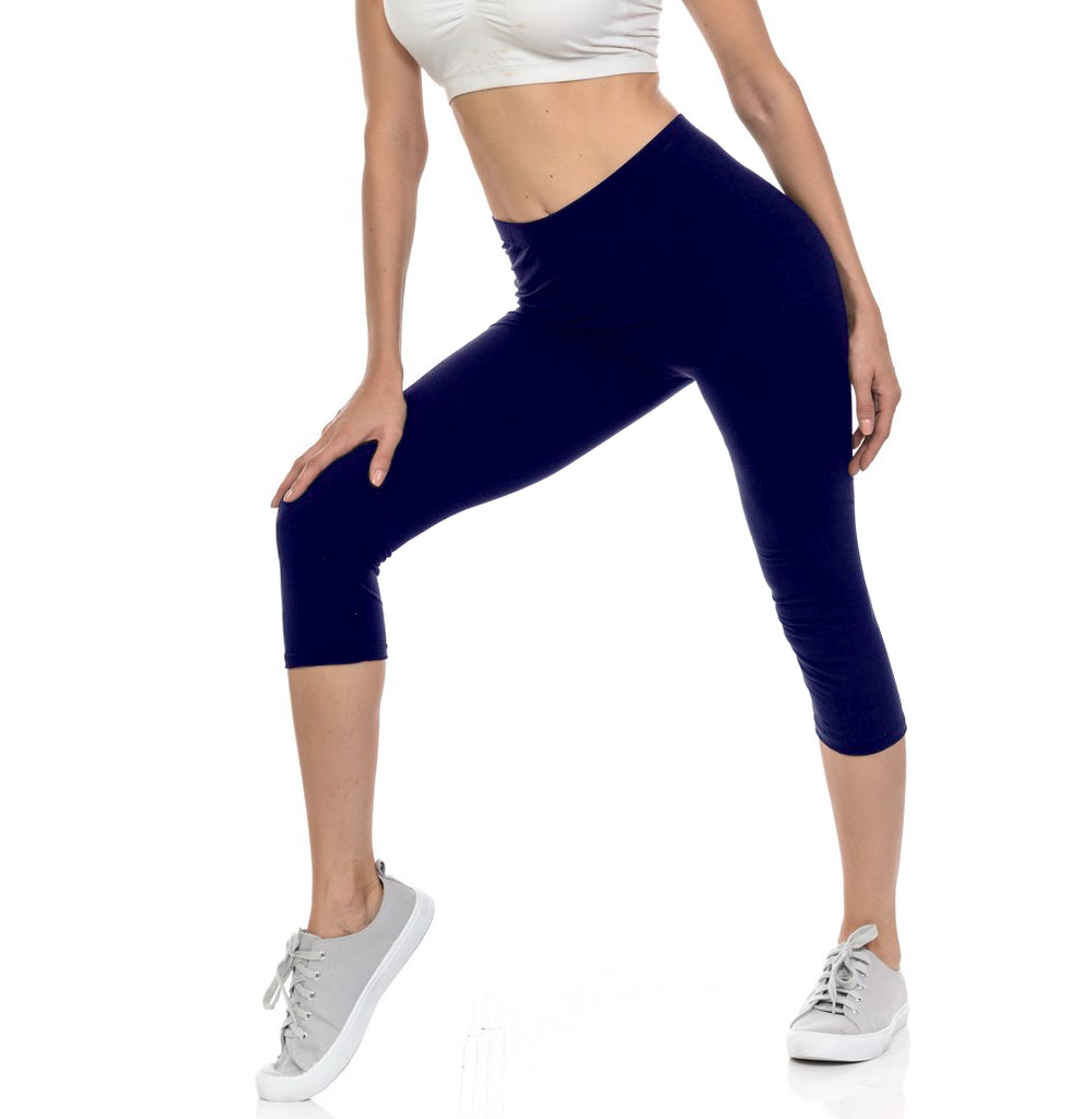 Women Seamless Milk Blue 2x-3x Plus Size Leggings Capri Length X-large  Pants Pants Exercise Yoga Pants Seamless 