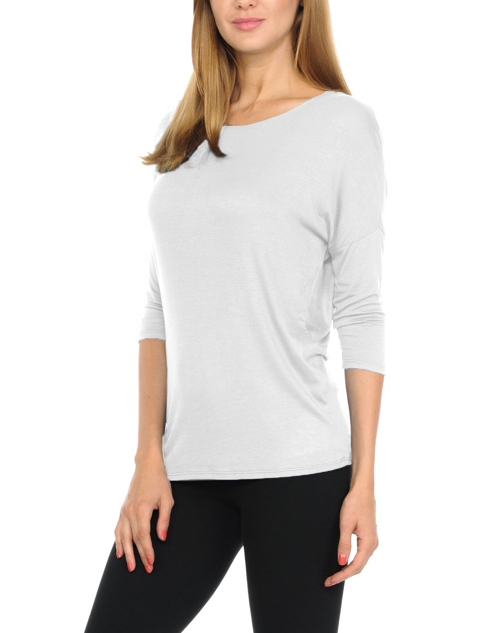 Women T-Shirts Super Soft Rayon Jersey Knit Top 3/4 Dolman Sleeves- 14 –  bluensquare