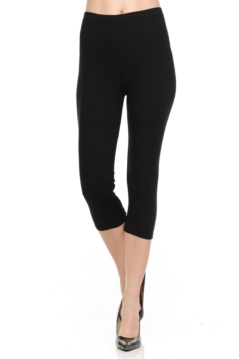 bluensquare Women's Plus Size Capri Leggings Premium Soft and Stretche